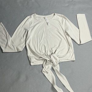 Lululemon gather and tie   Long Sleeve Shirt